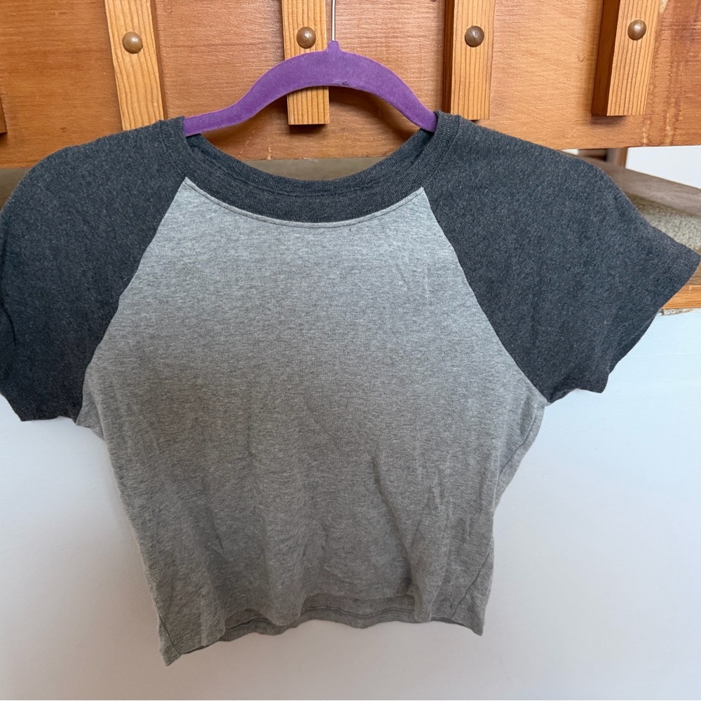 Hollister Charcoal and Black Tee
